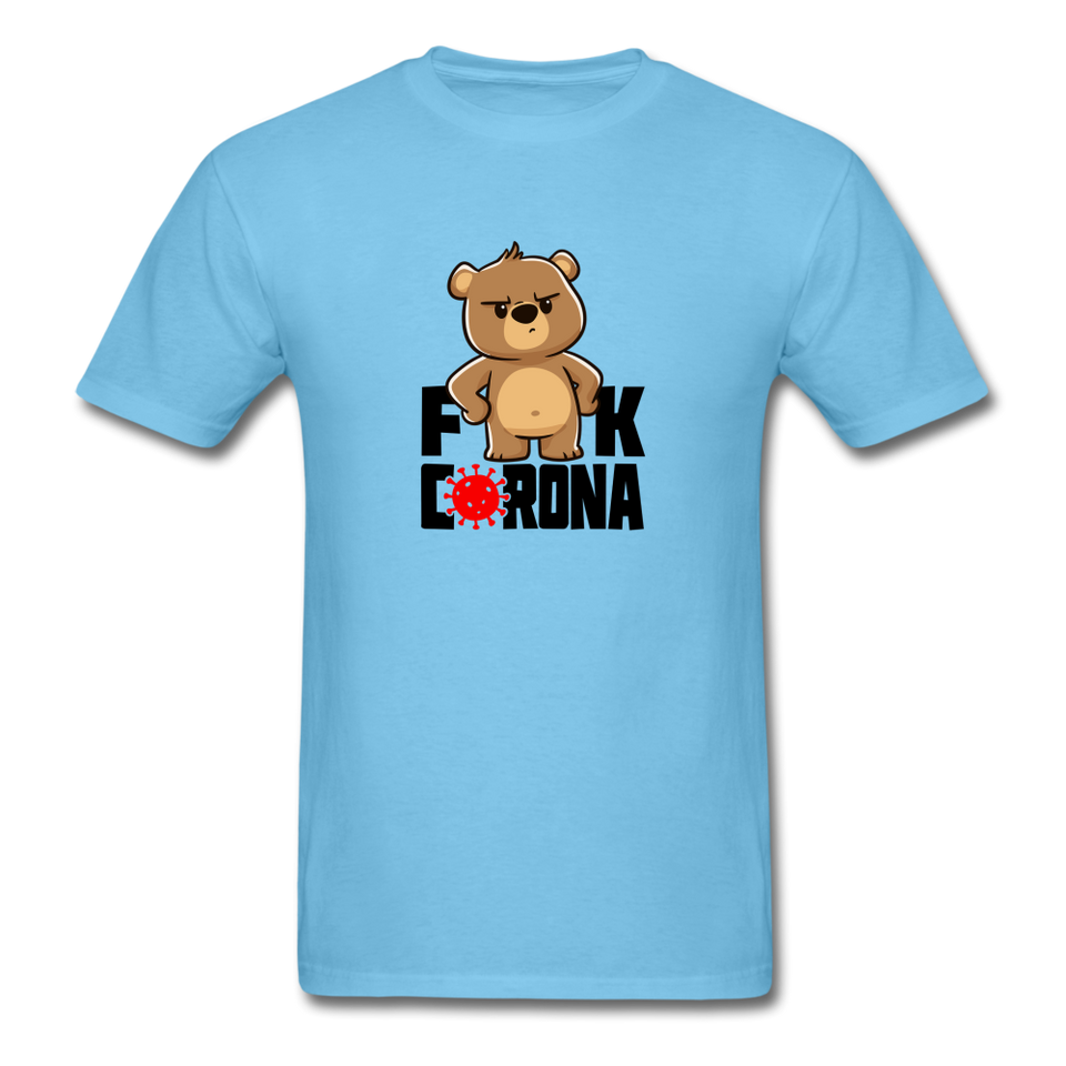 FK Corona T-Shirt (White) - aquatic blue