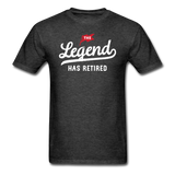 The Legend Has Retired Men's Funny T-Shirt - heather black