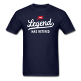 The Legend Has Retired Men's Funny T-Shirt - navy