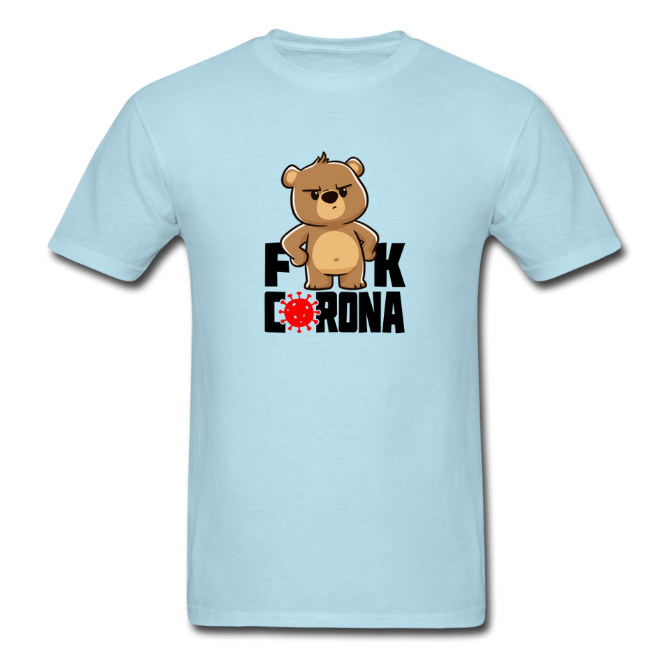 FK Corona T-Shirt (White) - powder blue