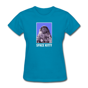 Space Kitty - turquoise