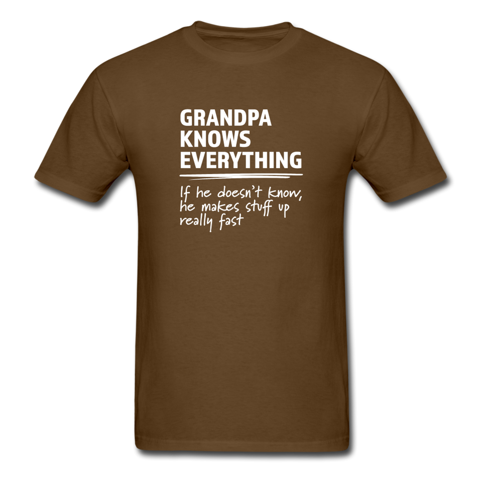 Grandpa Knows Everything - brown