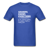 Grandpa Knows Everything - royal blue