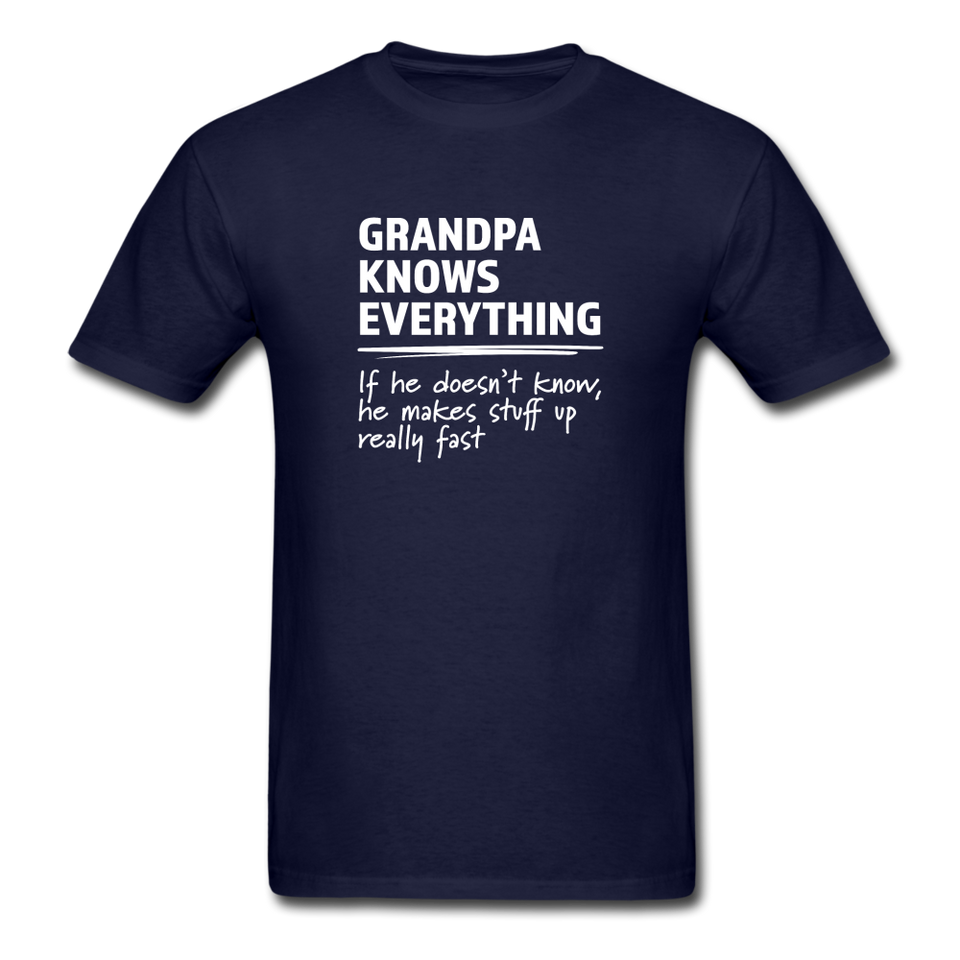 Grandpa Knows Everything - navy