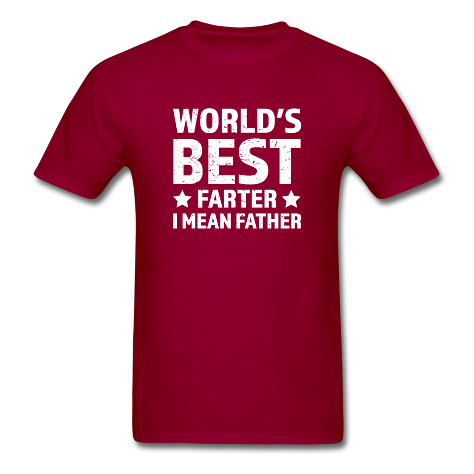 World's Best Farter, I Mean Father - dark red