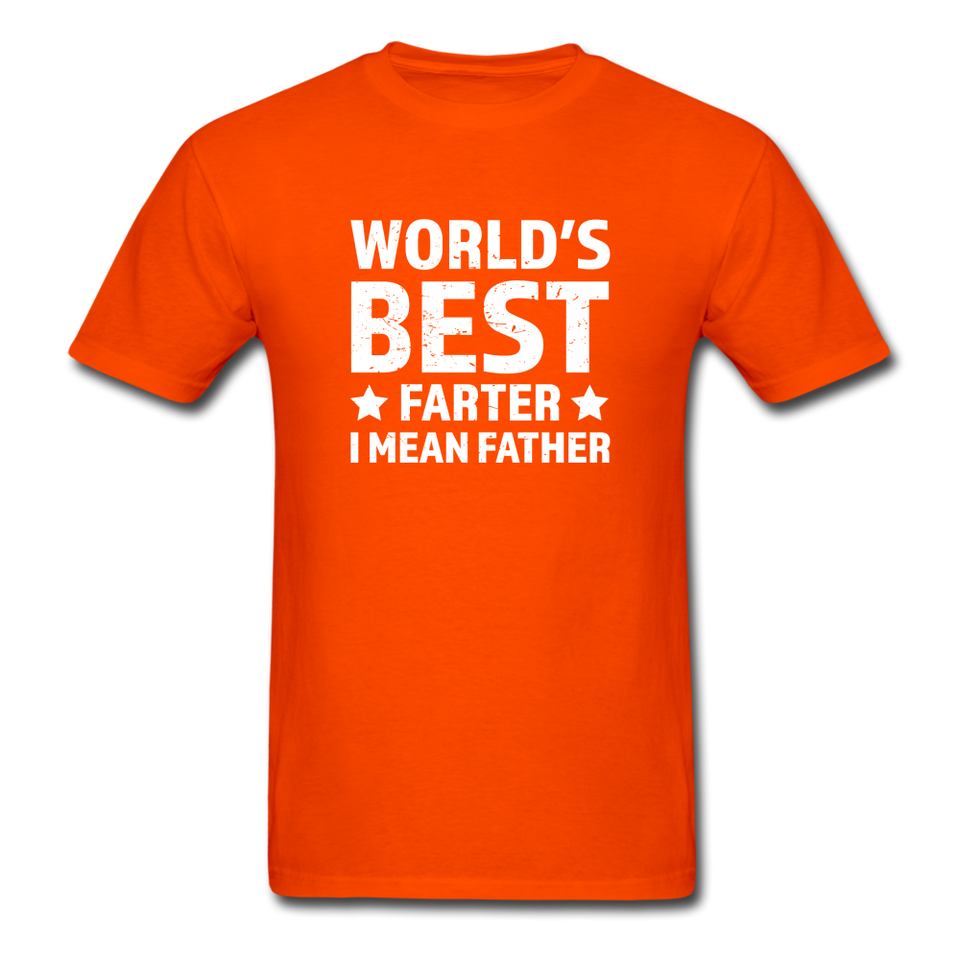 World's Best Farter, I Mean Father - orange