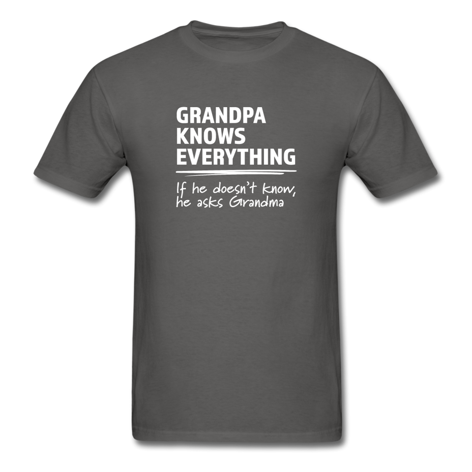 Grandpa Knows Everything, He Asks Grandma - charcoal