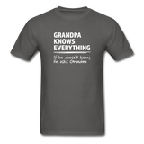 Grandpa Knows Everything, He Asks Grandma - charcoal