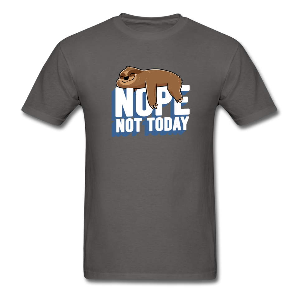 Nope, Not Today Lazy Sloth (Dark) - charcoal