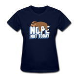Nope, Not Today Lazy Sloth - navy