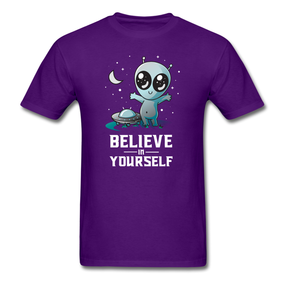 Believe In Yourself Cute Alien - purple