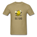 Bee Kind Men's Cute T-Shirt - khaki