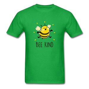 Bee Kind Men's Cute T-Shirt - bright green