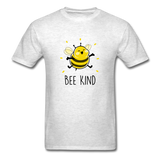 Bee Kind Men's Cute T-Shirt - light heather gray