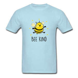 Bee Kind Men's Cute T-Shirt - powder blue