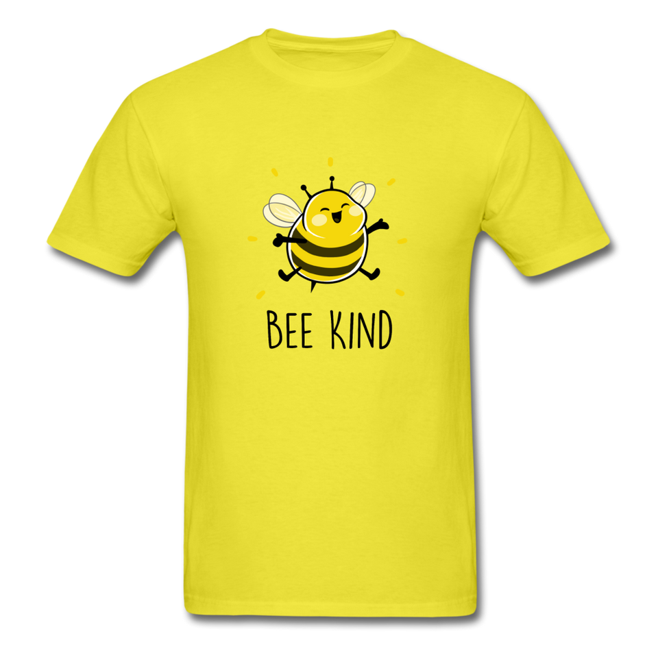 Bee Kind Men's Cute T-Shirt - yellow