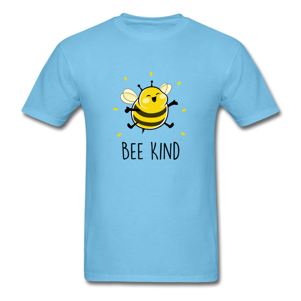 Bee Kind Men's Cute T-Shirt - aquatic blue