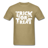 Trick Or Treat Men's Funny Halloween T-Shirt - khaki