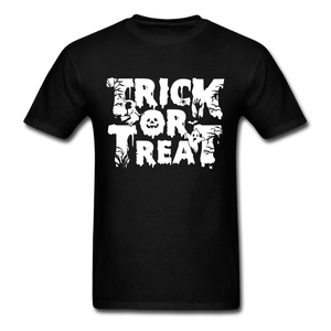 Trick Or Treat Men's Funny Halloween T-Shirt - black