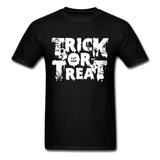 Trick Or Treat Men's Funny Halloween T-Shirt - black