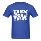 Trick Or Treat Men's Funny Halloween T-Shirt - royal blue