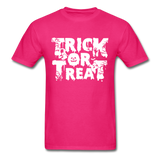 Trick Or Treat Men's Funny Halloween T-Shirt - fuchsia