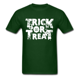 Trick Or Treat Men's Funny Halloween T-Shirt - forest green
