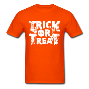 Trick Or Treat Men's Funny Halloween T-Shirt - orange