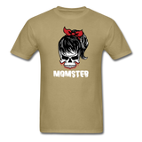 Momster Men's Funny Halloween T-Shirt - khaki