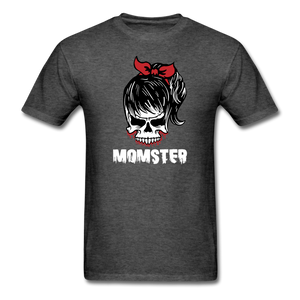 Momster Men's Funny Halloween T-Shirt - heather black