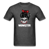 Momster Men's Funny Halloween T-Shirt - heather black
