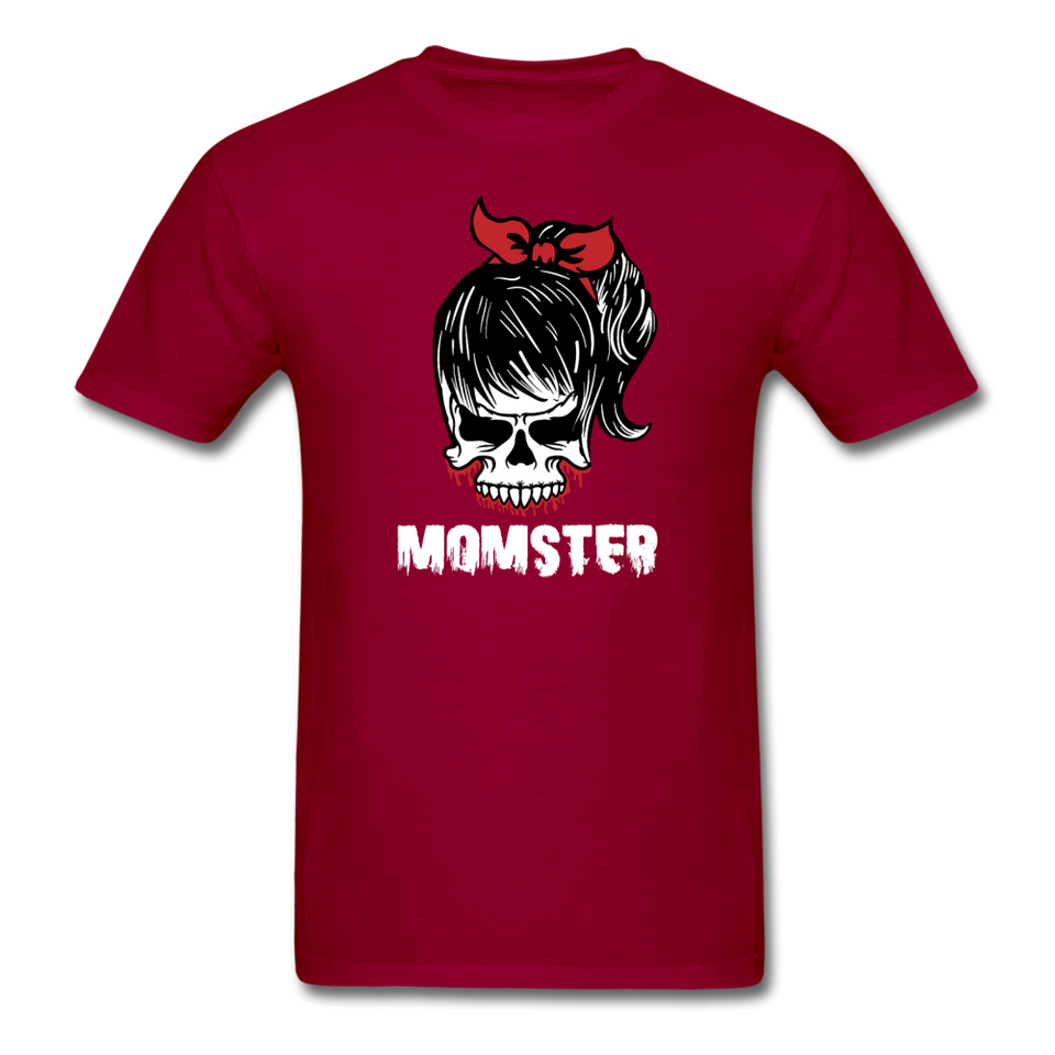 Momster Men's Funny Halloween T-Shirt - dark red
