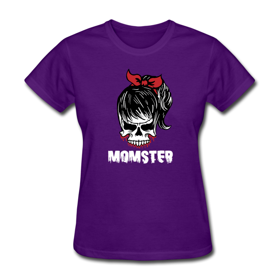 Momster Women's Funny Halloween T-Shirt - purple