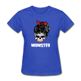 Momster Women's Funny Halloween T-Shirt - royal blue