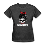 Momster Women's Funny Halloween T-Shirt - heather black