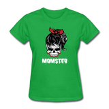 Momster Women's Funny Halloween T-Shirt - bright green