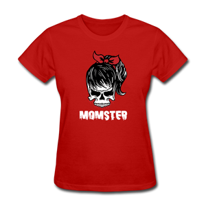 Momster Women's Funny Halloween T-Shirt - red