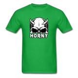 Horny Men's Funny Halloween T-Shirt - bright green