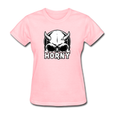 Horny Women's Funny Halloween T-Shirt - pink