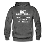 Not Going To Lie... Hoodie - charcoal gray