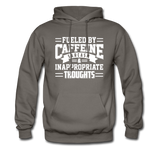 Fueled By Caffeine, Sarcasm & Inappropriate Thoughts Hoodie - asphalt gray