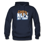 Nope, Not Today Lazy Sloth Hoodie - navy