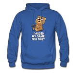 I Paused My Game For This Hoodie - royal blue
