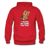 I Paused My Game For This Hoodie - red