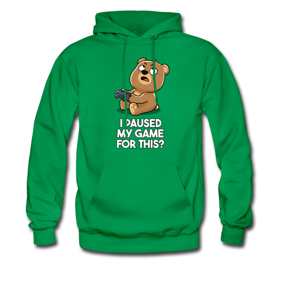 I Paused My Game For This Hoodie - kelly green