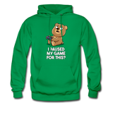 I Paused My Game For This Hoodie - kelly green