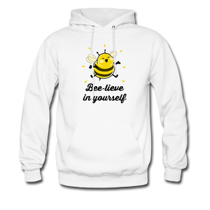 Bee-lieve In Yourself Hoodie - white