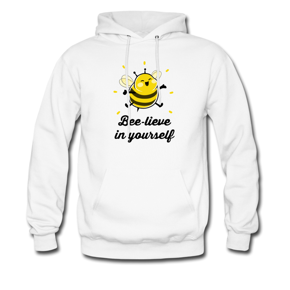 Bee-lieve In Yourself Hoodie - white