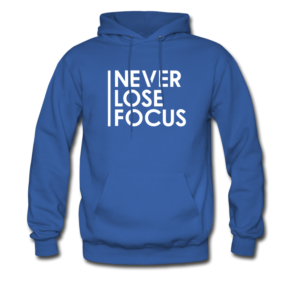 Never Lose Focus Hoodie - royal blue