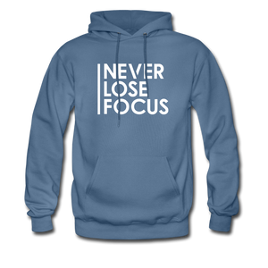 Never Lose Focus Hoodie - denim blue